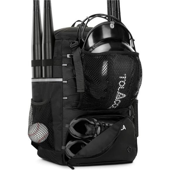 Baseball Backpack, Baseball Bat Bag for Youth Adult, Lightweight Equipment Bags - Picture 1 of 7